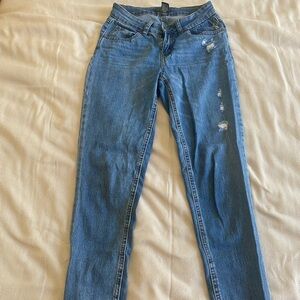 Sincerely Jules Light Blue Distressed Skinny Jeans